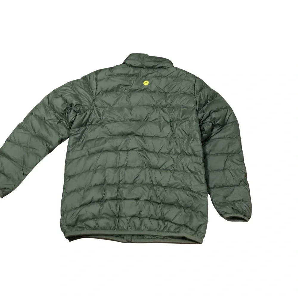 Marmot 700 Fill Puffer Jacket Full Zip Size XL Green Boys  Down